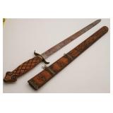 Carved Wooden Sabre - As Is