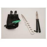 Throwing Knives And Butterfly Knife