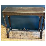 Carved Wood Console Table