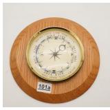 Bay Berk International Tide Clock on Oak Base