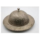 Silverplate Covered Serving Bowl Made in India