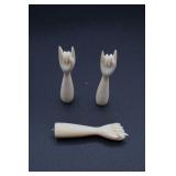 Bone/Ivory Hands Carved