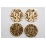 Four Challenge Coins POW/MPA