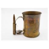 Trench Art Mug made from Large Artillery Shell
