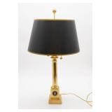 Brass USA Air Force Desk Lamp Double Socket