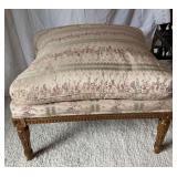 Victorian Style Upholstered Ottoman