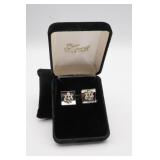 Sterling Silver Military Cress Cuff Links