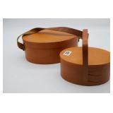 (2) Frye's Measure Mill Oval Pantry Boxes