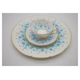 Coalport Harebell Teacup, Saucer & Dinner Plate
