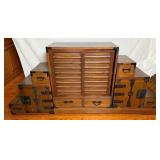 3 Piece Japanese Kaidan Tansu Style Step Chest