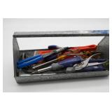 Metal Tool Box w/Tools