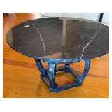 Black Marble Top Round Table