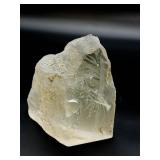 Clear Quartz Crystal Sculpture w/Reverse Intaglio