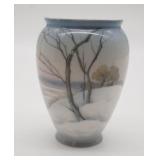 Bing & Grondahl Porcelain Vase w/Winter