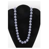 Vintage Chinese Blue & White Porcelain Shou Bead