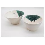 2 Pottery Bowls One is Signed
