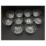 (10) Italian Footed Dessert Bowls