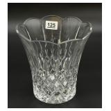 Large Clear Glass Bouquet Vase ~ Very Heavy