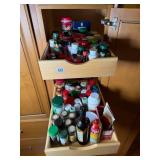 Contents of Shelf (2) Shelves of Spices