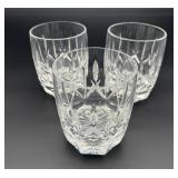 (3) Waterford West Hampton Double Old Fashion
