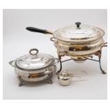 Silver Plate Chafing and Serving Set