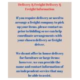 Delivery & Freight Information