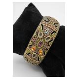 Heidi Daus Hinged Bangle Bracelet Watch