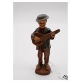 Hand Carved Alpine Musician Figure
