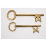 (2) Brass Keys