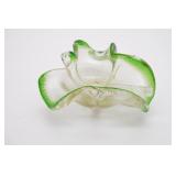 Murano Style Butterfly Art Glass  Bowl w/Pestle