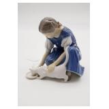 Bing & Grondahl Only One Drop Girl with Cat