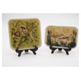 (2) Ceramic Trivets by Marci Freeman