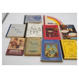 Assorted Cookbooks in Basket