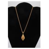 Joan Rivers Faux Faberge Egg Pendant Necklace