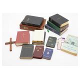 Collection of Bibles and Crosses