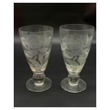 Tiffin Art Glass Vases Signed Franz Frosz