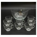 AROCOROC France Punch Bowl w/Cups & Ladle