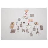 Assorted Pewter Pieces, Hand Painted Ceramic