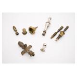 Assorted Brass & Metal Lamp Finials