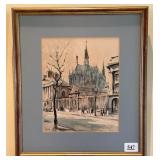 Signed Lithograph by Franz Herbelot Paris-La