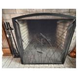 Cast Iron Fireplace Set