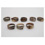 Spoon Napkin Ring Holders Silver Plate