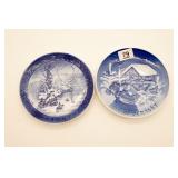 (2) Kai Large Denmark Blue & White Collector
