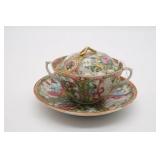 Rose Medallion Covered Rice/Soup Cup