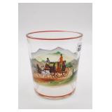 Hand Painted Coach Scene Ice Bucket
