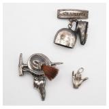 (3) Souvenir Pins and Charms Garmisch