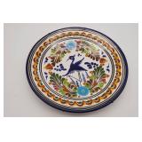 Hand Painted Mexican Plate w/Bird