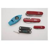 Assorted Pocket Knives (2) Swiss Army, Blue