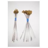 Brass & Stainless Steel Skewers w/Animals &