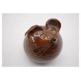 Mouse Pottery Bank Missing Stopper
